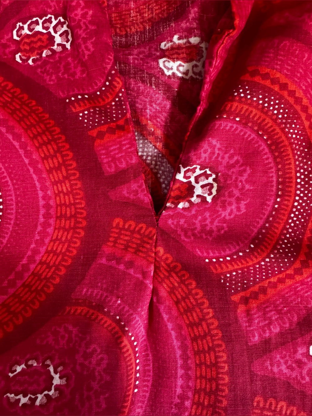 40s-50s Vintage Liberty House Hawaii Pink Kimono Style Dress Sz Sm - Picture 9 of 13